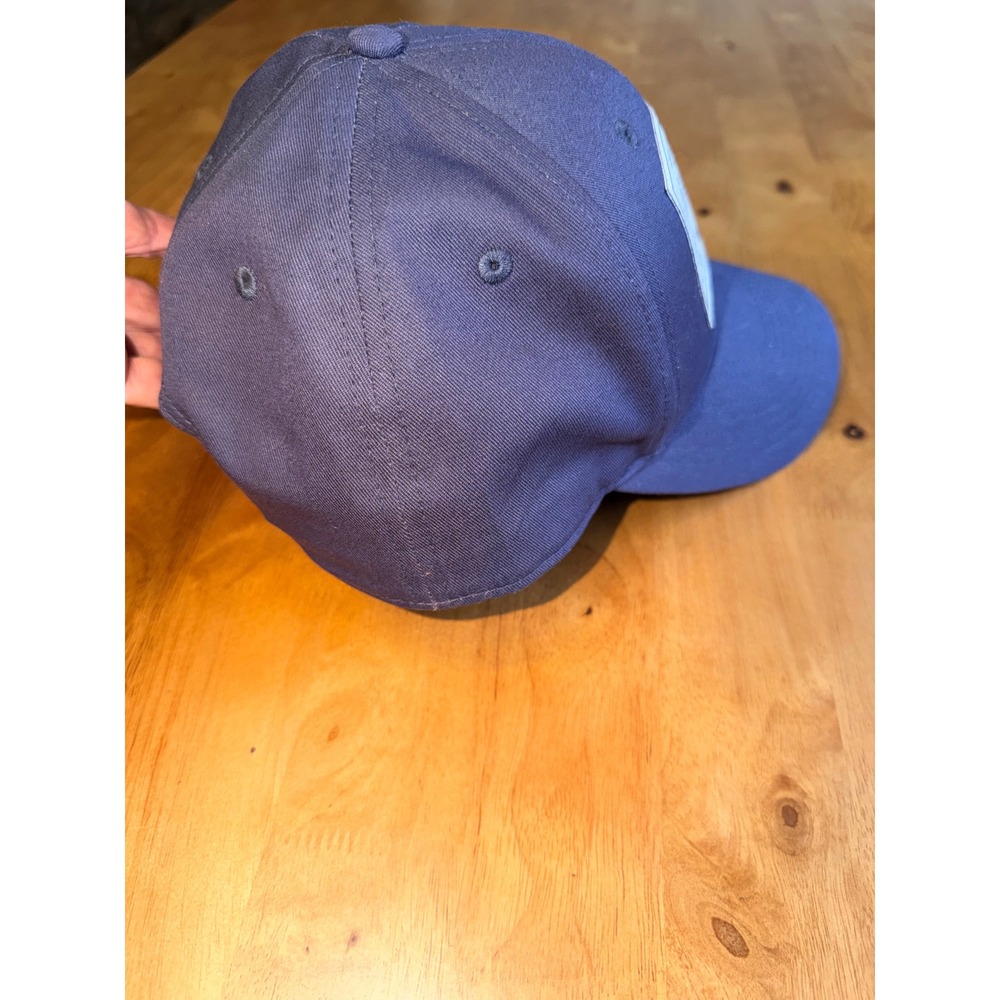 Tecovas Mens Genuine Western Snapback Hat Navy Blue Cotton Cowboy Patch Cap - Picture 5 of 7